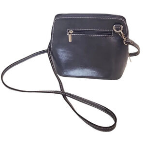 Barberini's Firenze LEATHER Zip Crossbody Handbag